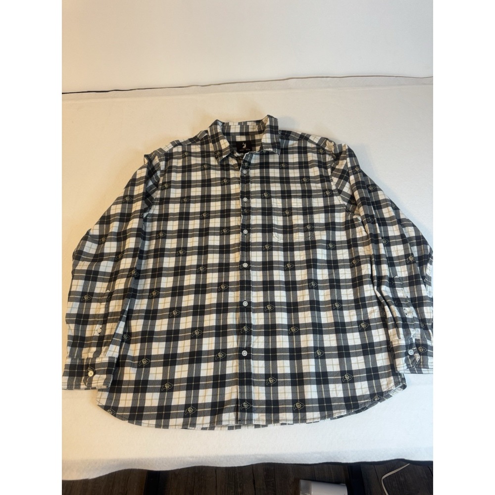 Jack & Sage 100% Cotton Colorado Buffalos Button Down/ University Of Colorado